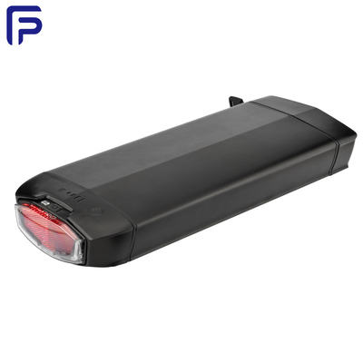 17.5Ah 36V  Electric Bicycle Battery Aluminum Barrel With Plastic Front And Rear Cover  Black Tail Lamp