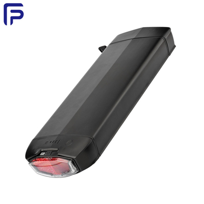17.5Ah 36V  Electric Bicycle Battery Aluminum Barrel With Plastic Front And Rear Cover  Black Tail Lamp